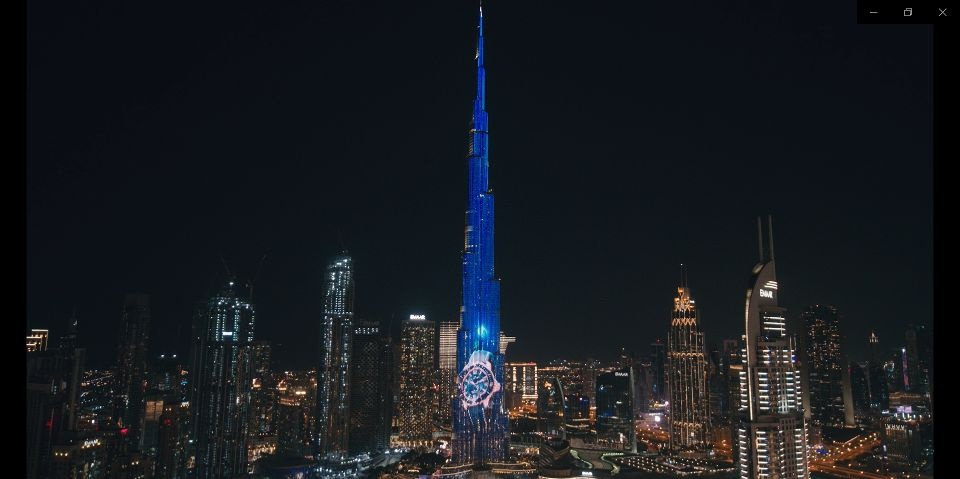 Blancpain's Fifty Fathoms Projected On Burj Khalifa